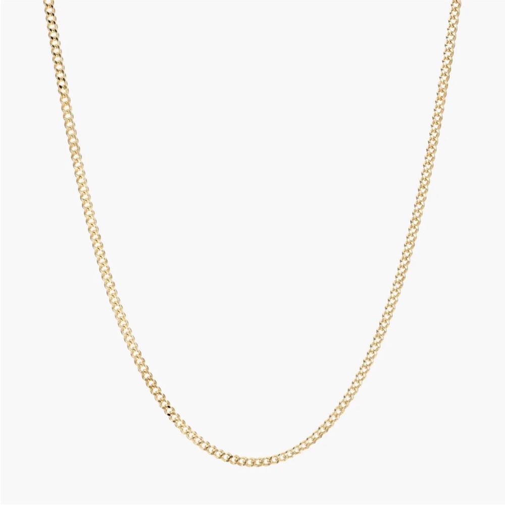 Mejuri 14k Gold Curb Chain Necklace - Women Jewelry